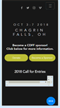 Mobile Screenshot of chagrinfilmfest.org