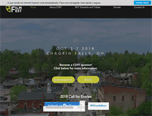 Tablet Screenshot of chagrinfilmfest.org